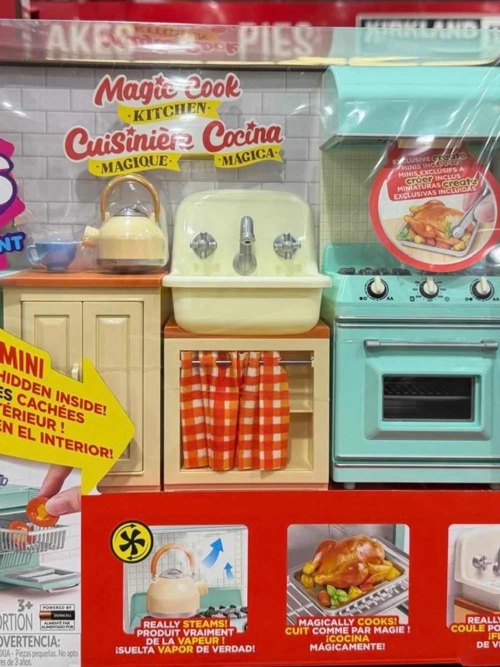 Children's Play Kitchen Set - Mint and Cream